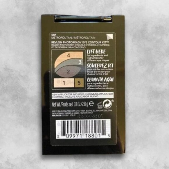 Revlon Photoready Eye Contour Kit Eyeshadow Palette 501 Metropolitan W 2.8g NWT - Picture 3 of 3